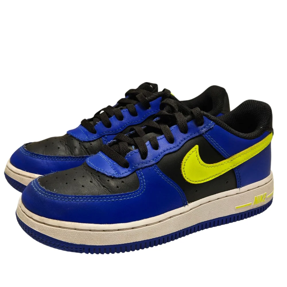 Nike Air Force 1 LV8 1 Racer Blue Volt Green Shoes FD0303-400 Youth Sz 1‎ Youth - Picture 4 of 9